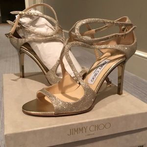Jimmy Choo Ivette Sandal: Champagne BRAND NEW